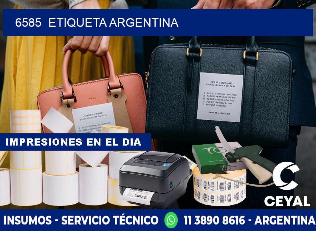 6585  ETIQUETA ARGENTINA