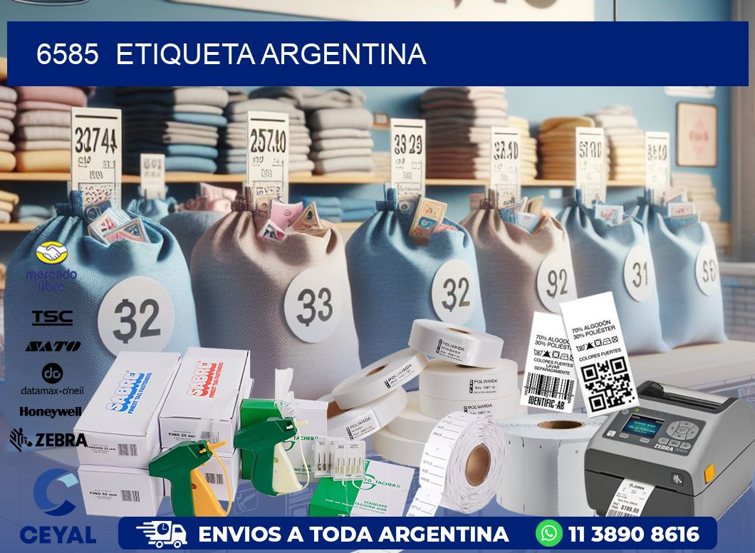6585  ETIQUETA ARGENTINA