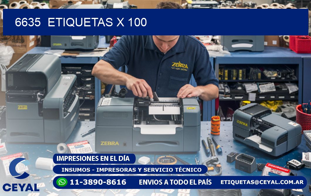 6635 ETIQUETAS X 100