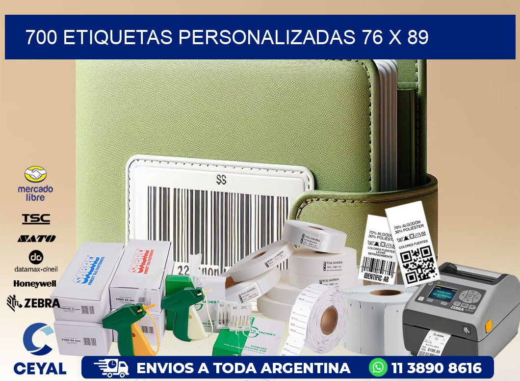 700 ETIQUETAS PERSONALIZADAS 76 x 89