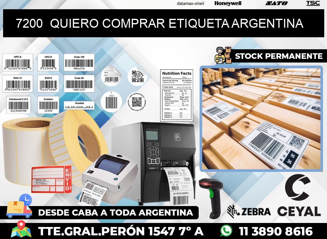 7200  QUIERO COMPRAR ETIQUETA ARGENTINA