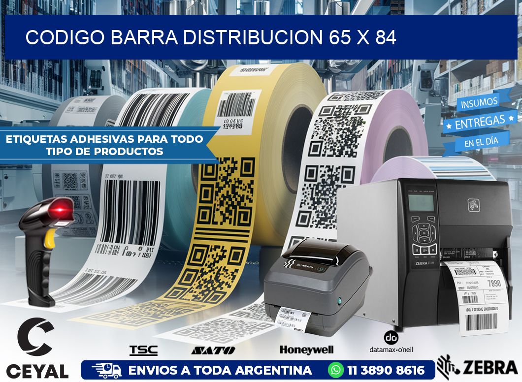 CODIGO BARRA DISTRIBUCION 65 x 84