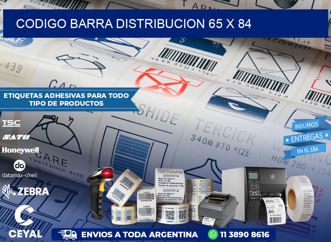 CODIGO BARRA DISTRIBUCION 65 x 84