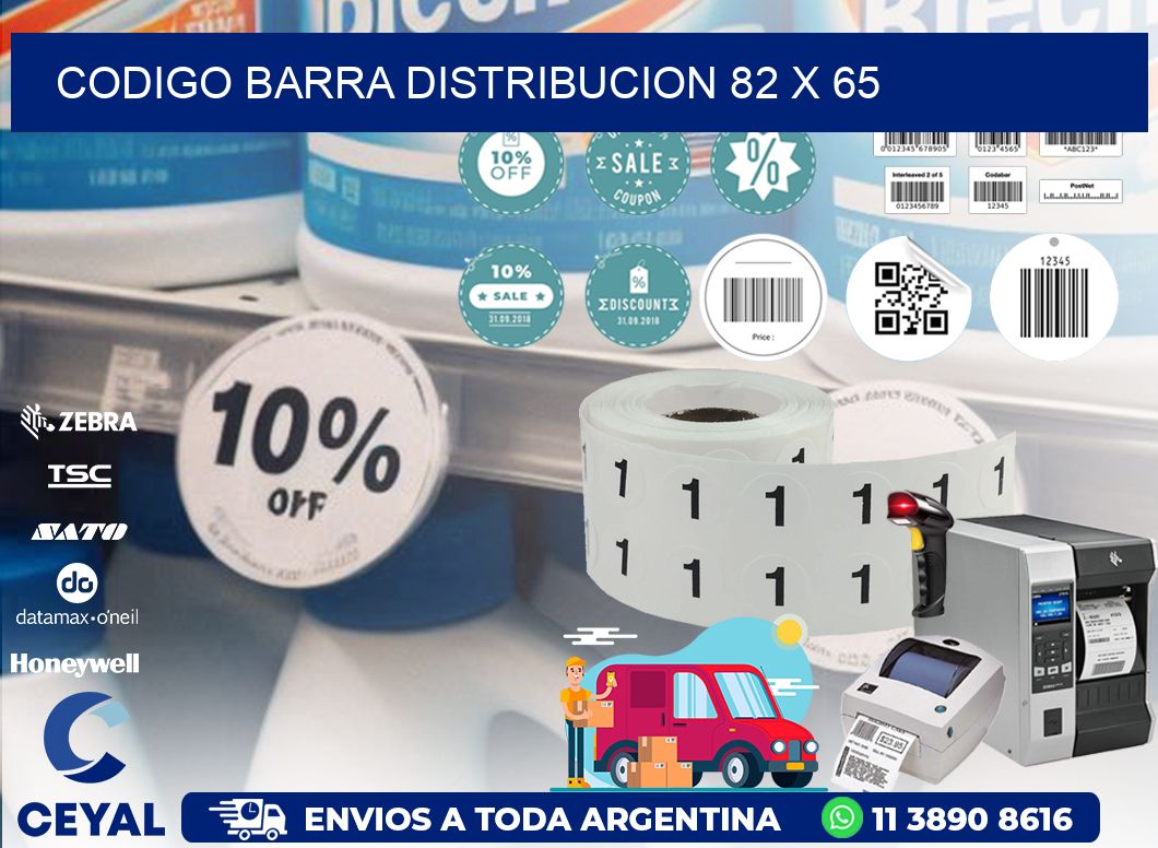 CODIGO BARRA DISTRIBUCION 82 x 65