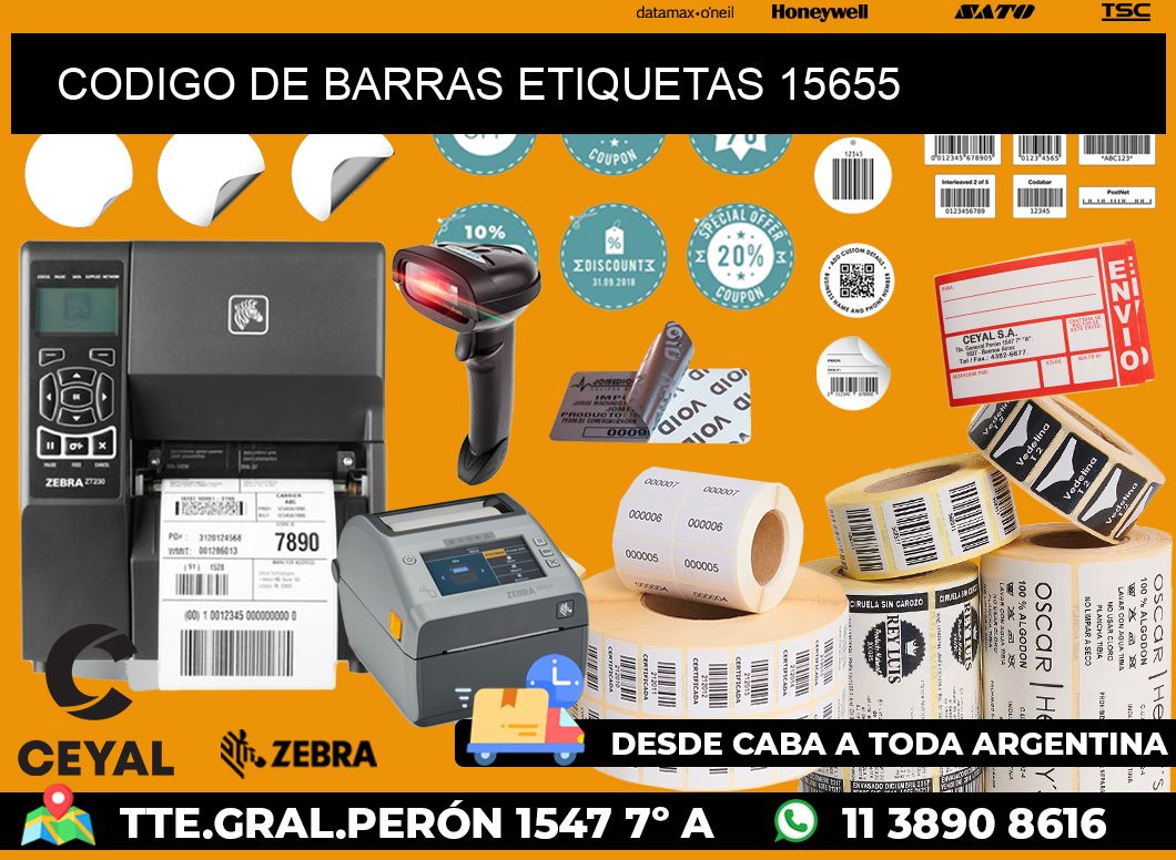 CODIGO DE BARRAS ETIQUETAS 15655