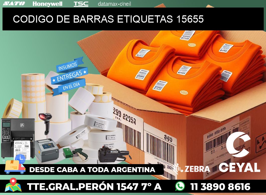CODIGO DE BARRAS ETIQUETAS 15655