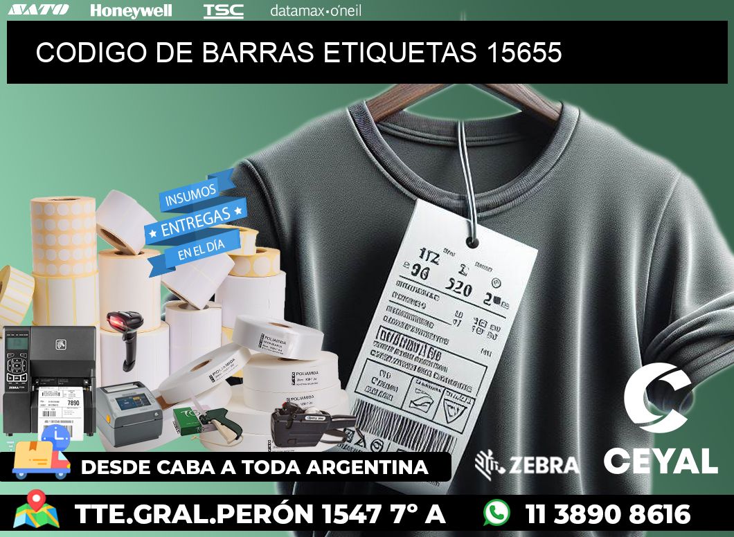 CODIGO DE BARRAS ETIQUETAS 15655