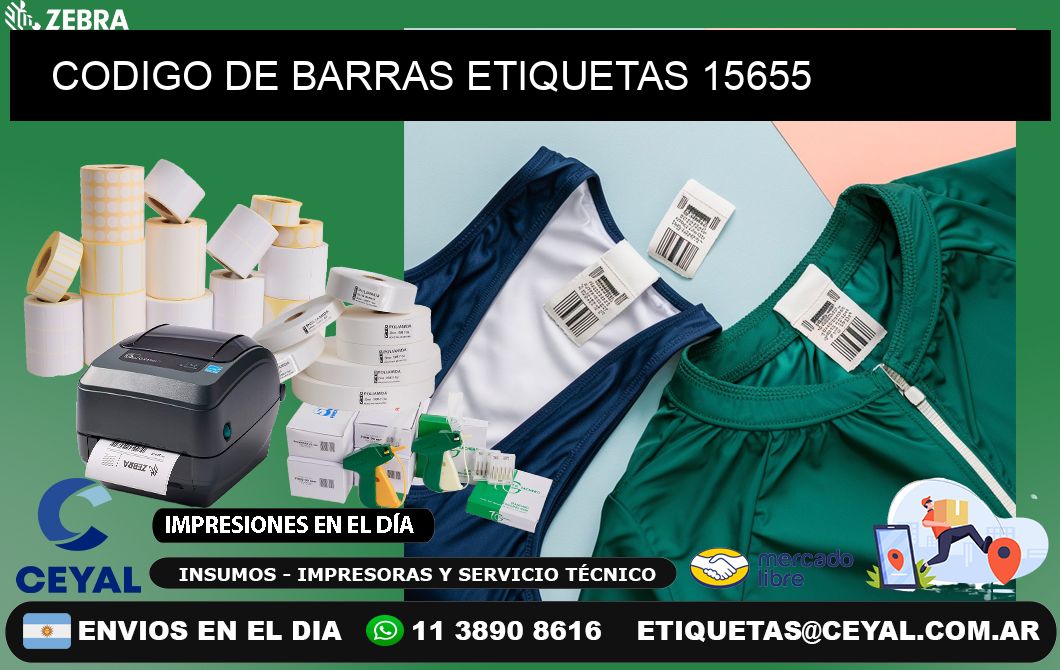 CODIGO DE BARRAS ETIQUETAS 15655