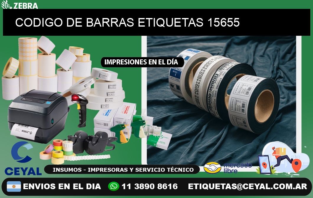 CODIGO DE BARRAS ETIQUETAS 15655