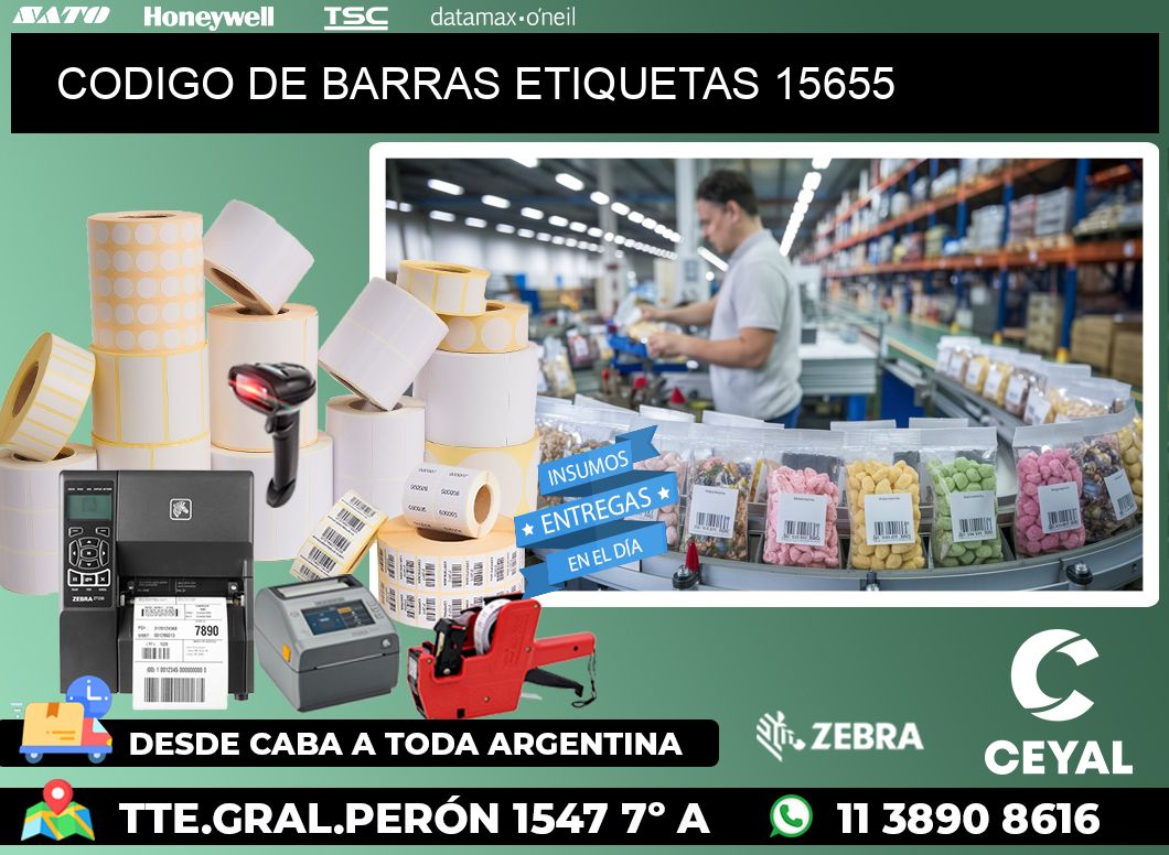 CODIGO DE BARRAS ETIQUETAS 15655