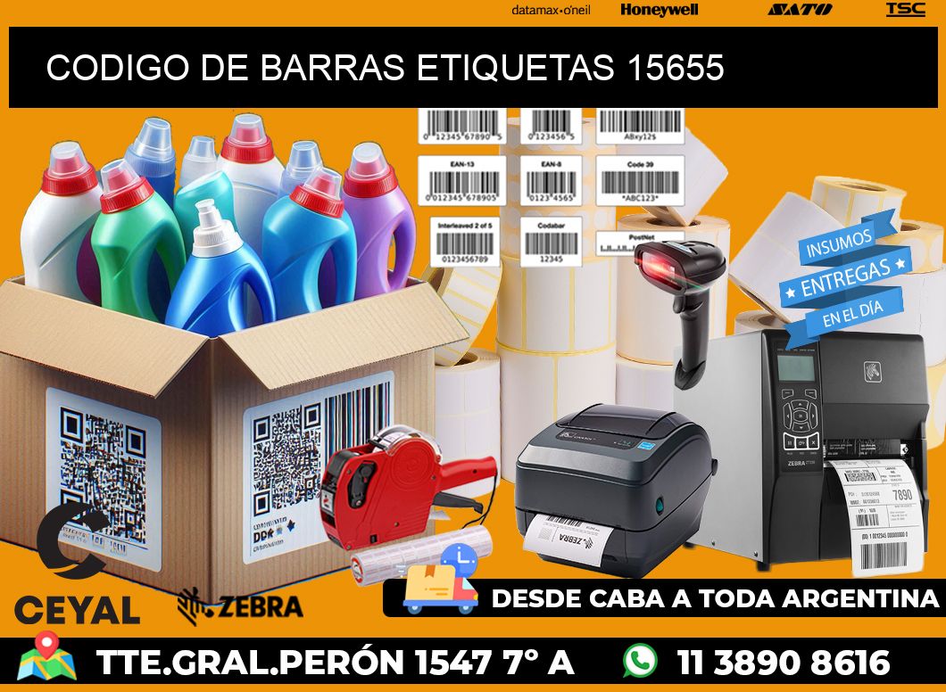 CODIGO DE BARRAS ETIQUETAS 15655