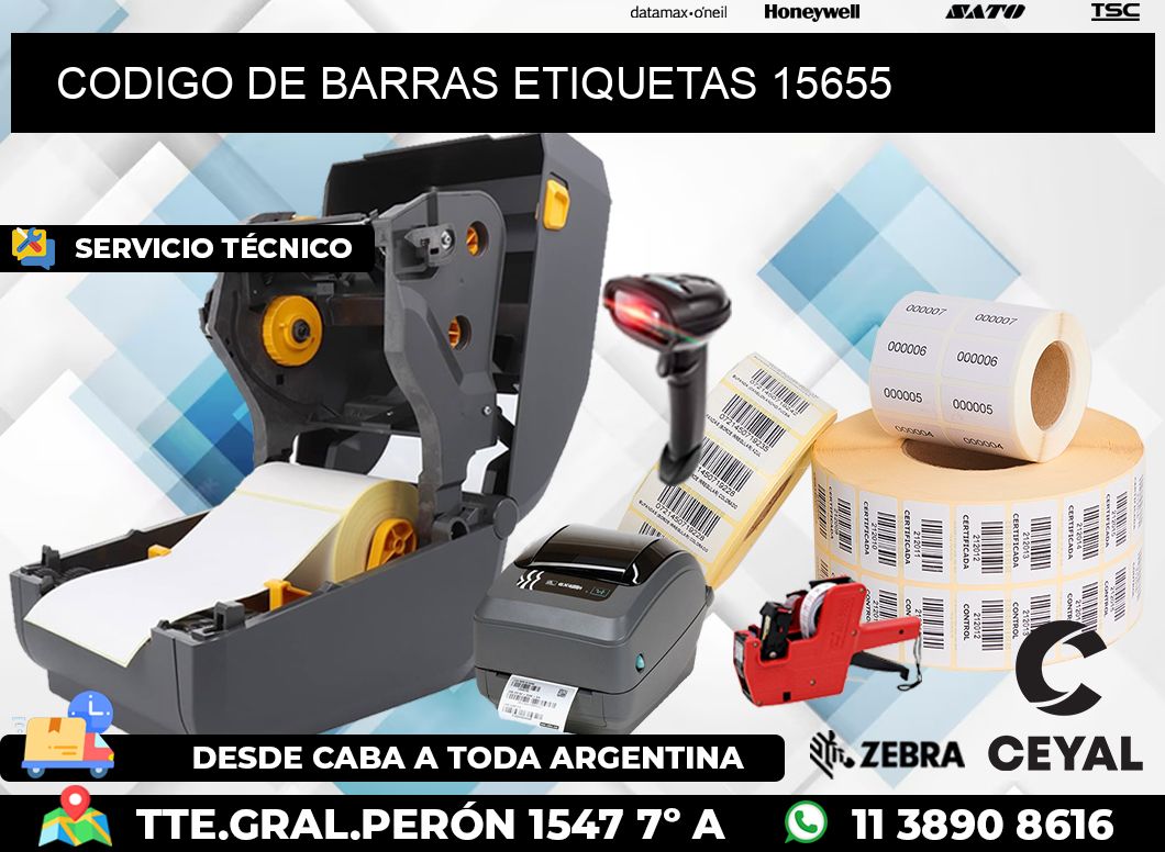 CODIGO DE BARRAS ETIQUETAS 15655