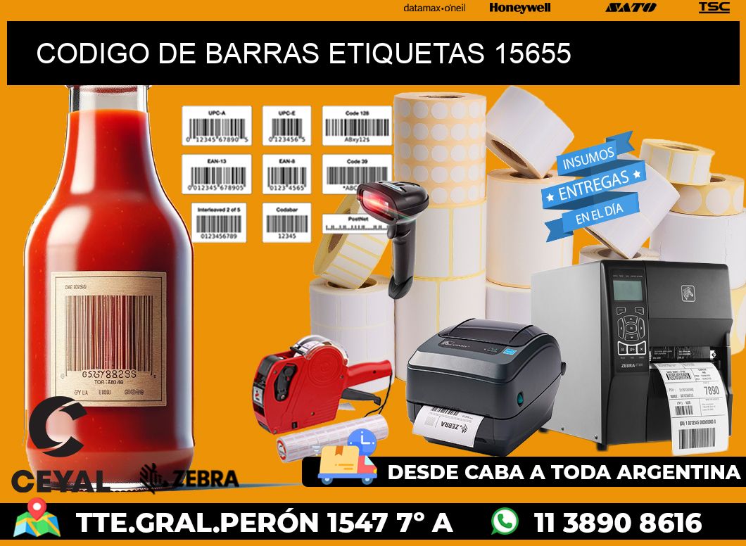 CODIGO DE BARRAS ETIQUETAS 15655
