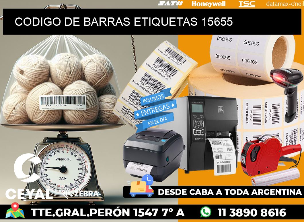 CODIGO DE BARRAS ETIQUETAS 15655