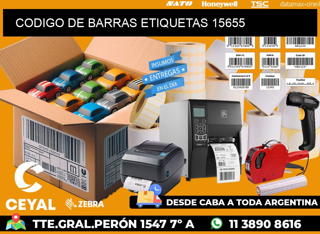 CODIGO DE BARRAS ETIQUETAS 15655