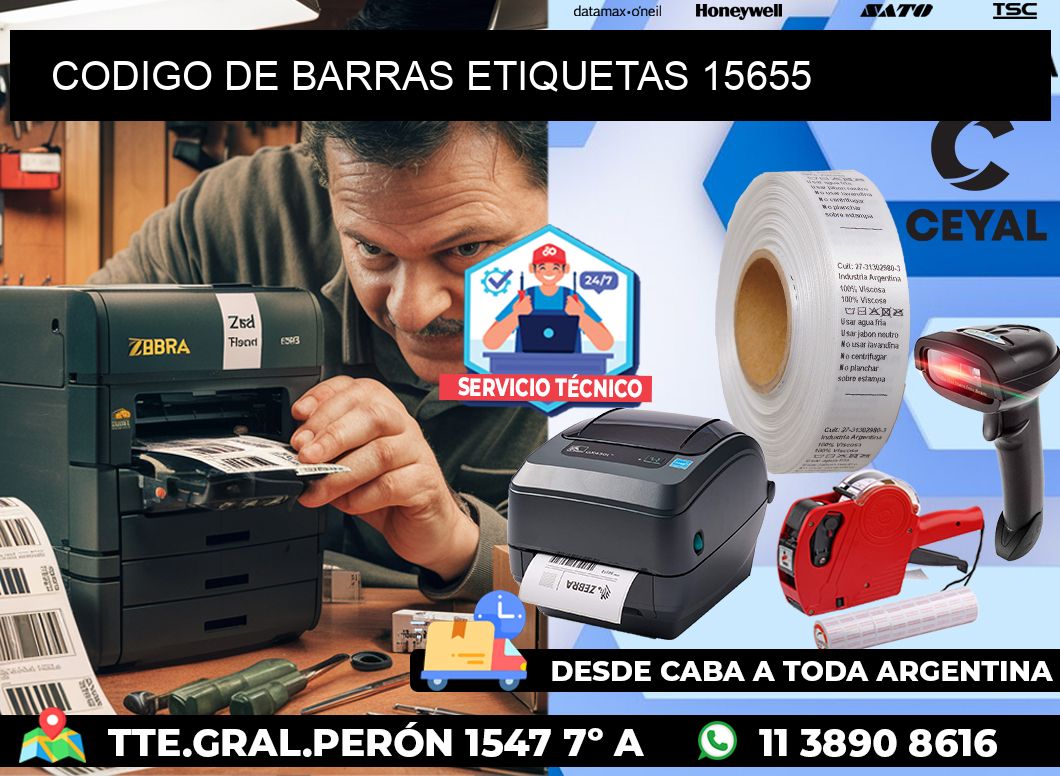 CODIGO DE BARRAS ETIQUETAS 15655