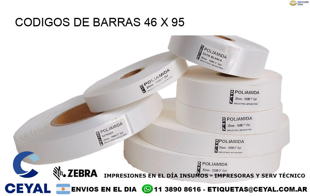 CODIGOS DE BARRAS 46 x 95