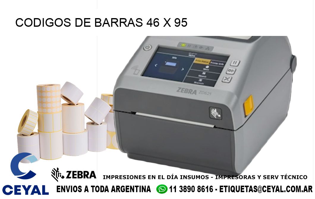 CODIGOS DE BARRAS 46 x 95