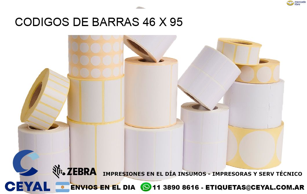 CODIGOS DE BARRAS 46 x 95