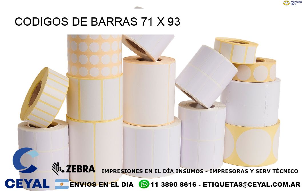 CODIGOS DE BARRAS 71 x 93