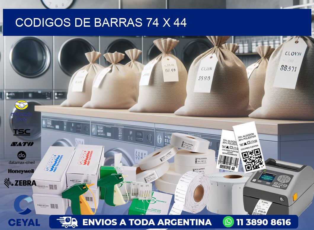 CODIGOS DE BARRAS 74 x 44