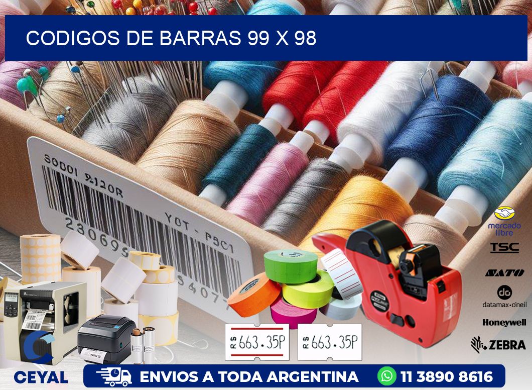 CODIGOS DE BARRAS 99 x 98