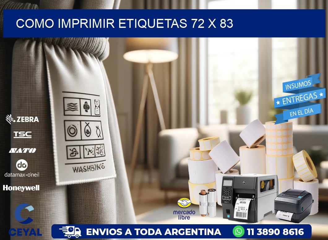 COMO IMPRIMIR ETIQUETAS 72 x 83