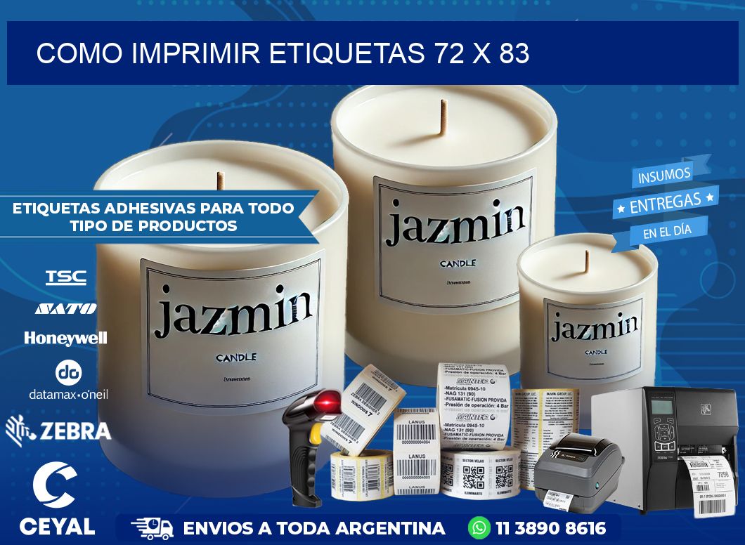 COMO IMPRIMIR ETIQUETAS 72 x 83