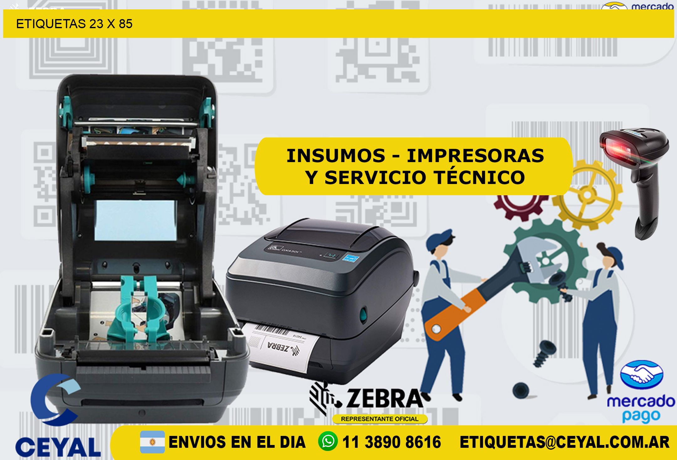 ETIQUETAS 23 x 85