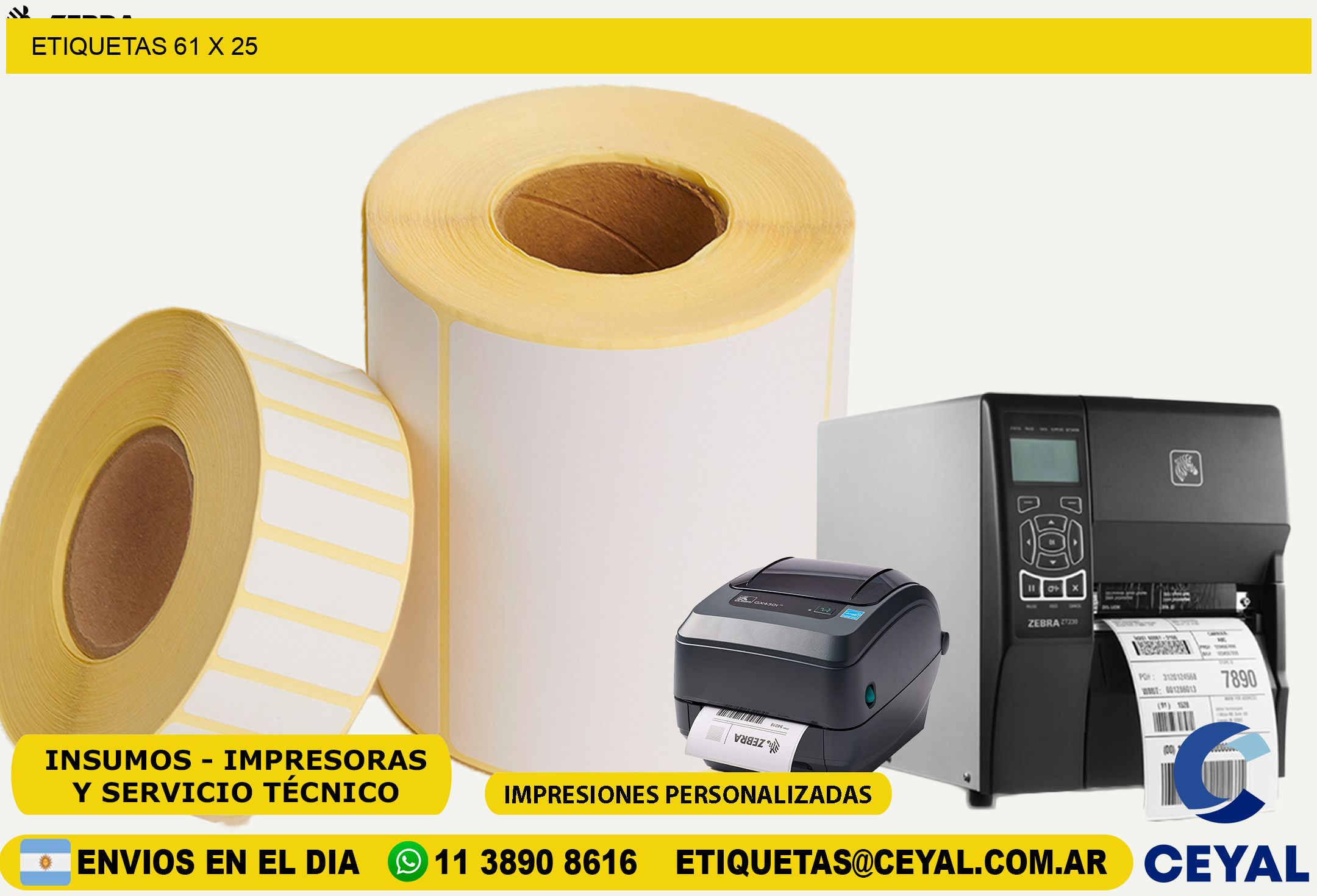 ETIQUETAS 61 x 25
