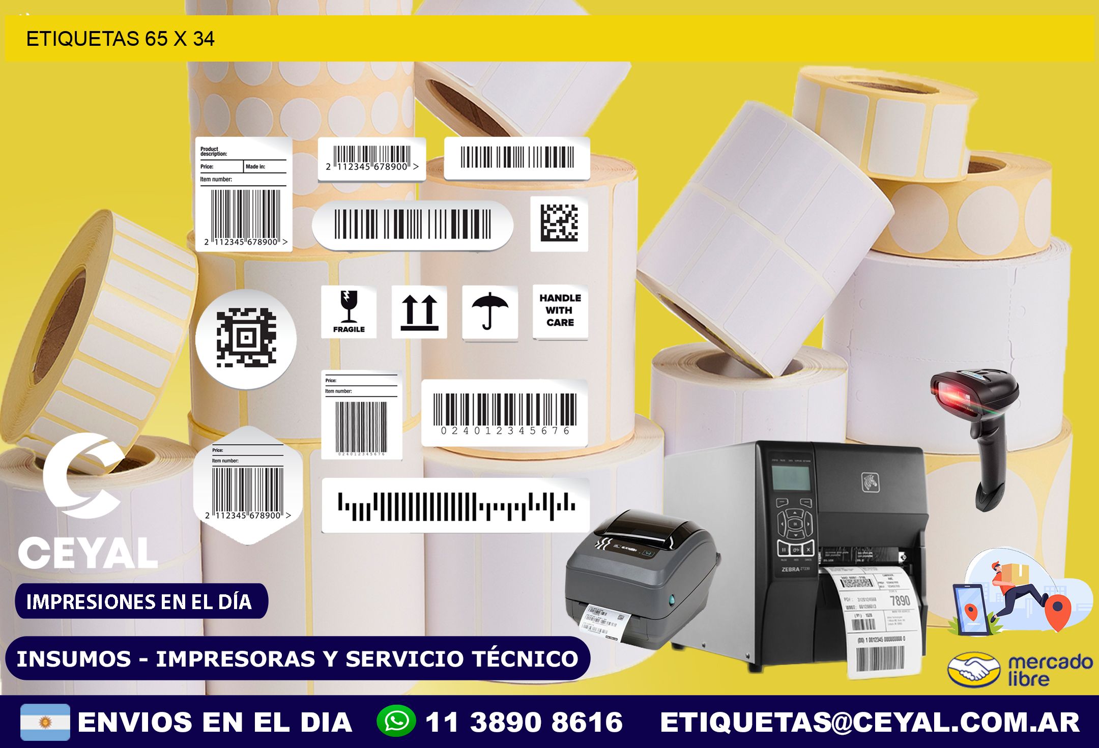 ETIQUETAS 65 x 34