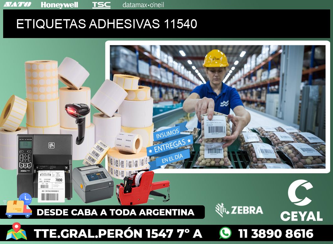 ETIQUETAS ADHESIVAS 11540