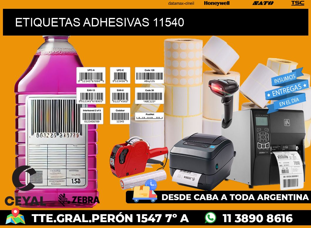 ETIQUETAS ADHESIVAS 11540