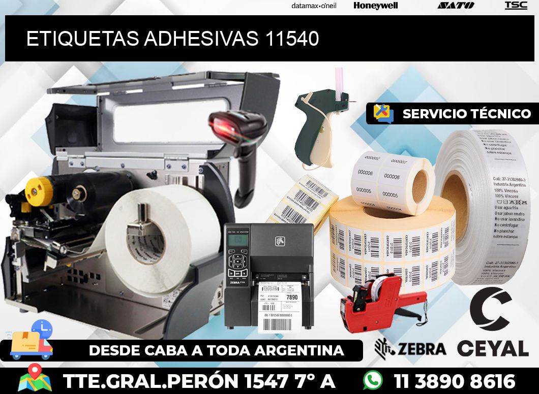 ETIQUETAS ADHESIVAS 11540