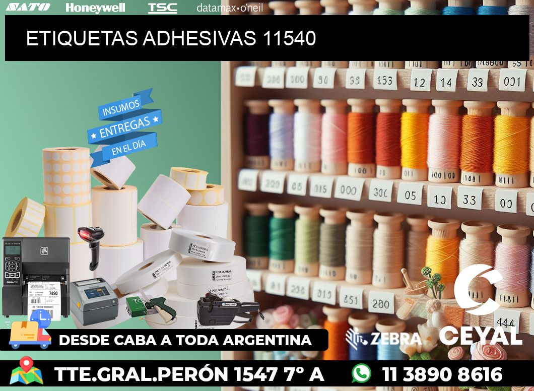 ETIQUETAS ADHESIVAS 11540