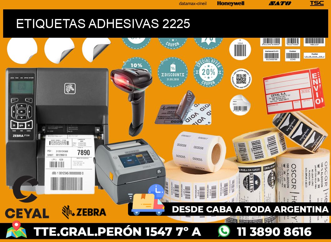 ETIQUETAS ADHESIVAS 2225