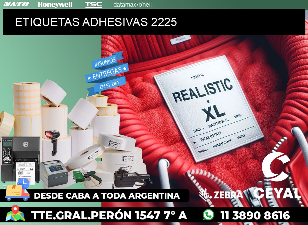 ETIQUETAS ADHESIVAS 2225