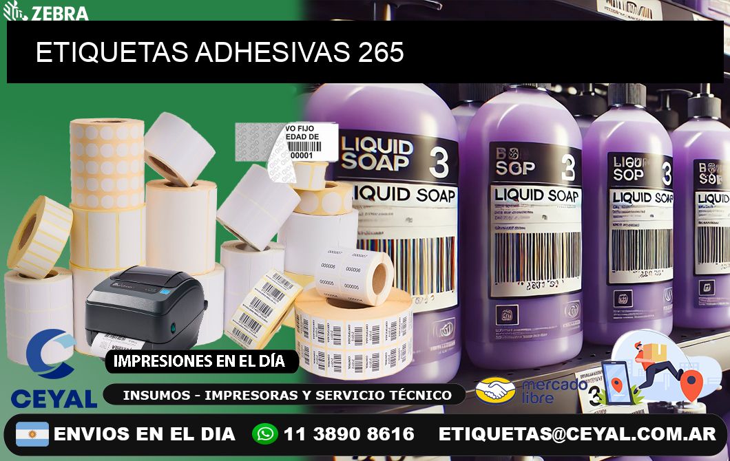 ETIQUETAS ADHESIVAS 265