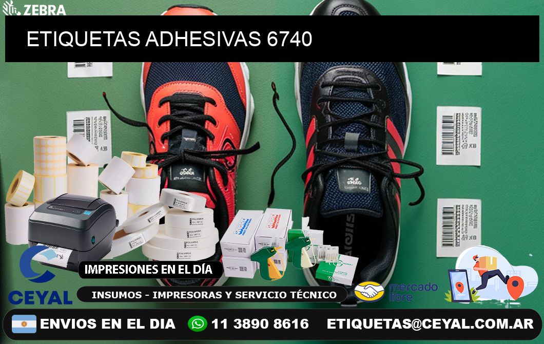 ETIQUETAS ADHESIVAS 6740