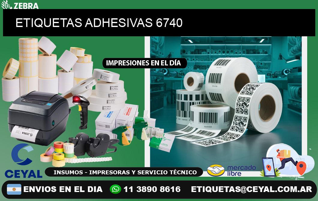 ETIQUETAS ADHESIVAS 6740