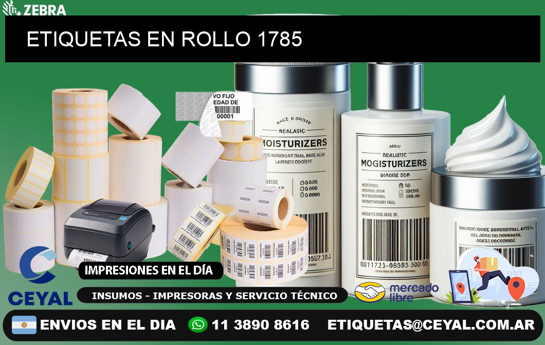 ETIQUETAS EN ROLLO 1785