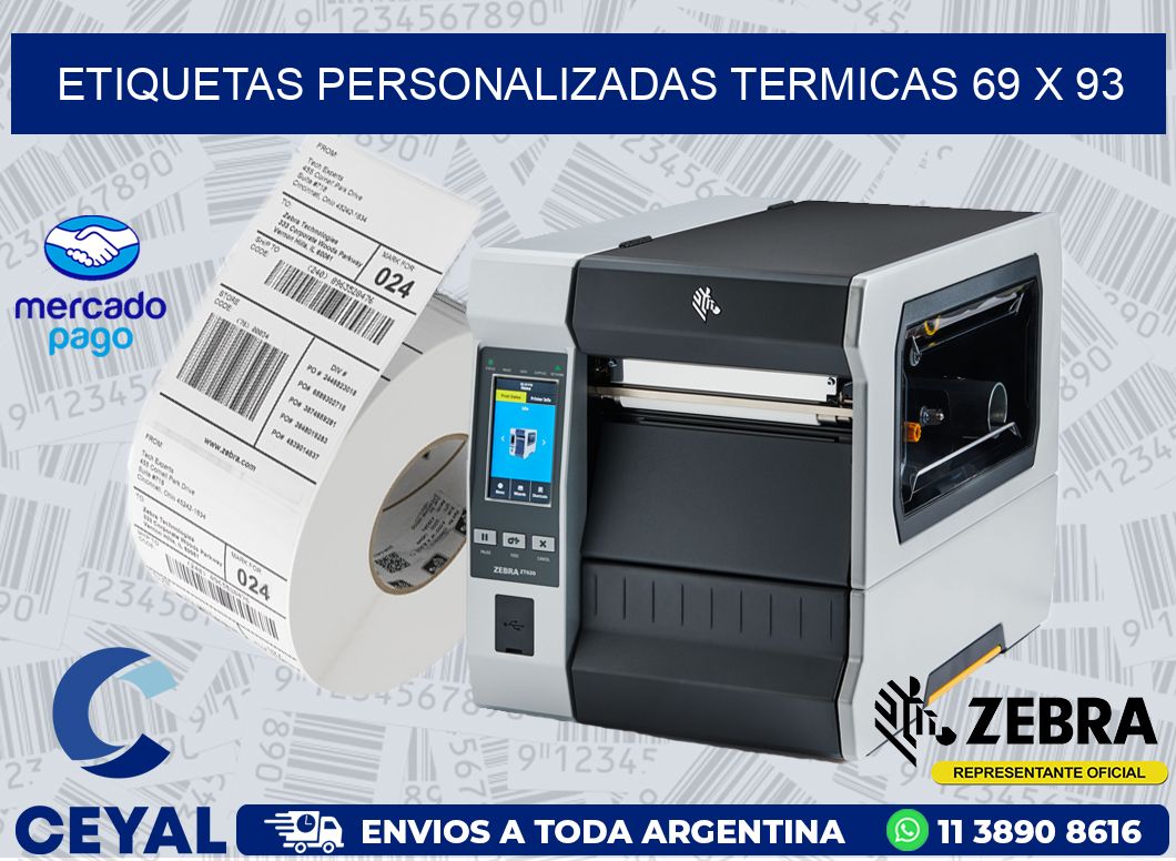 ETIQUETAS PERSONALIZADAS TERMICAS 69 x 93