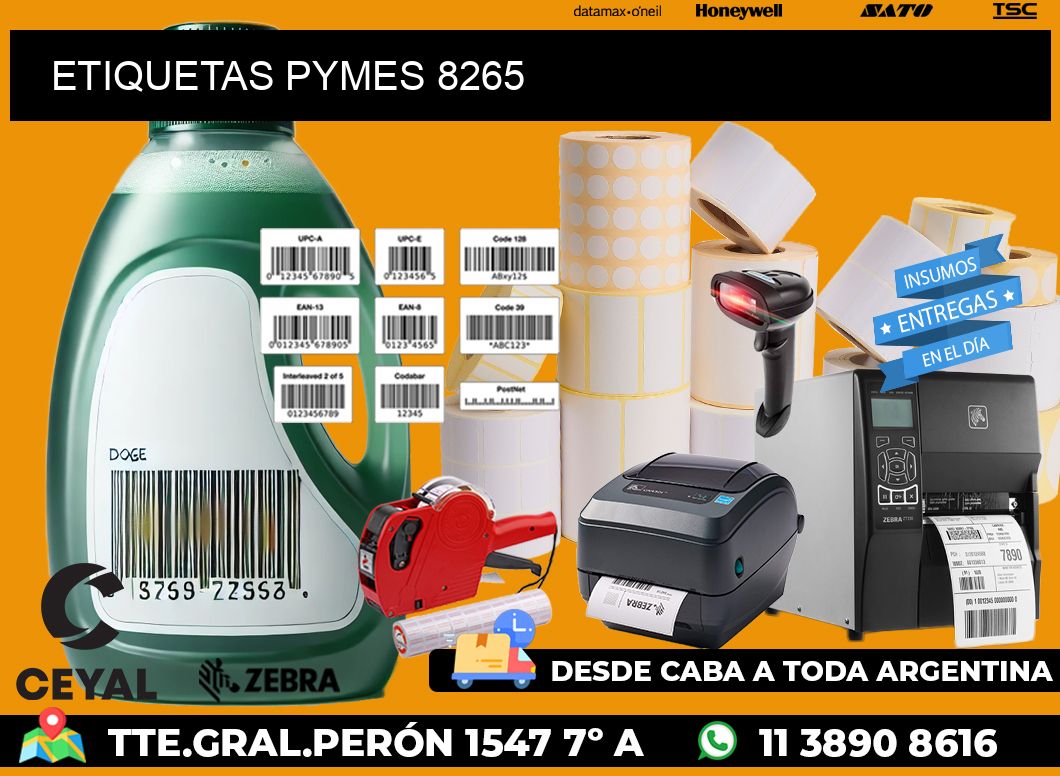ETIQUETAS PYMES 8265