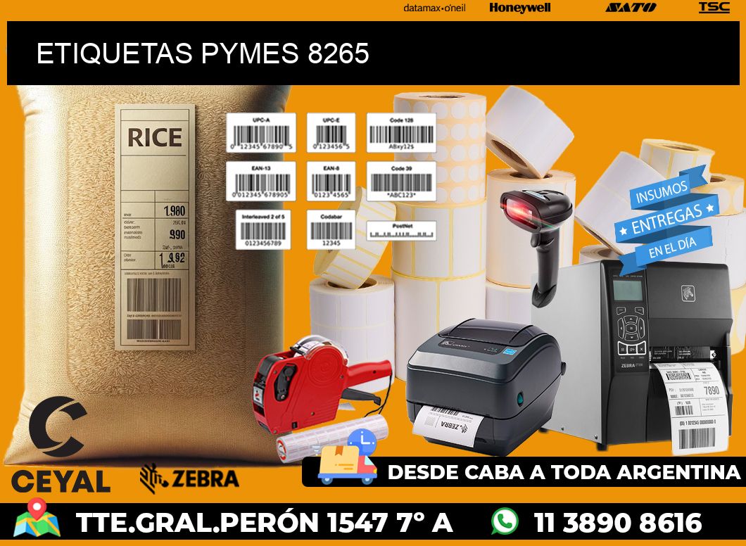 ETIQUETAS PYMES 8265