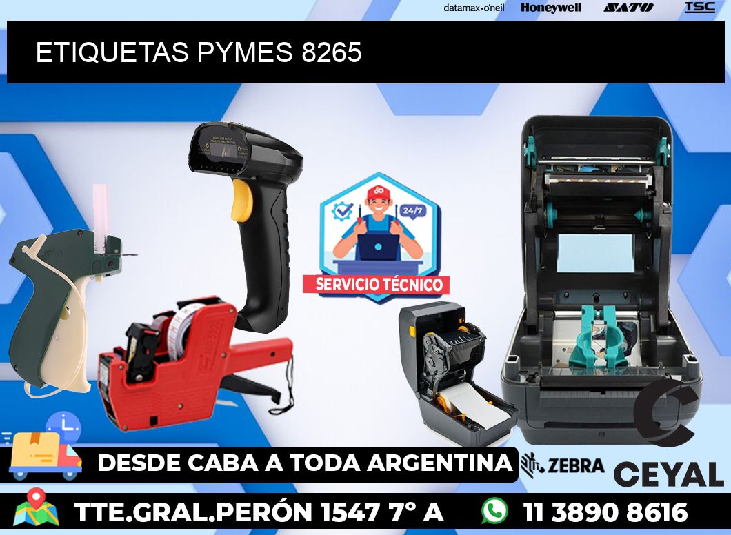 ETIQUETAS PYMES 8265