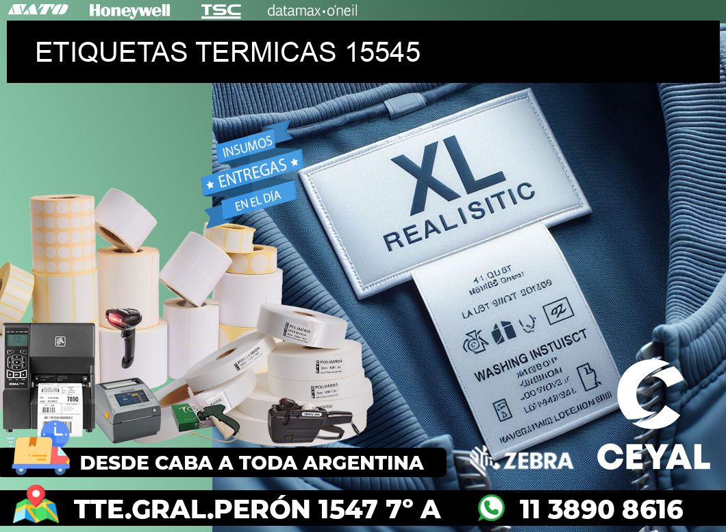 ETIQUETAS TERMICAS 15545