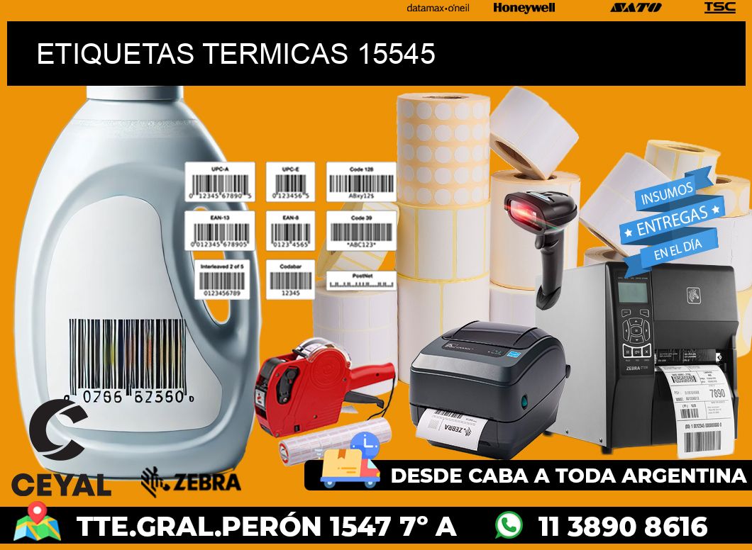 ETIQUETAS TERMICAS 15545