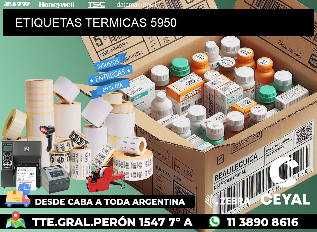 ETIQUETAS TERMICAS 5950