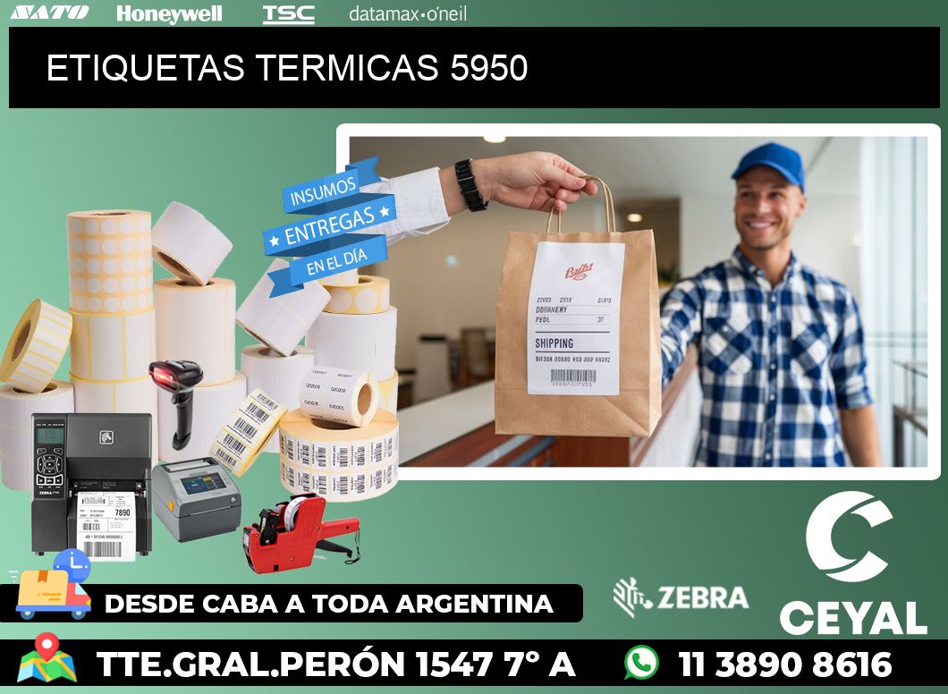 ETIQUETAS TERMICAS 5950
