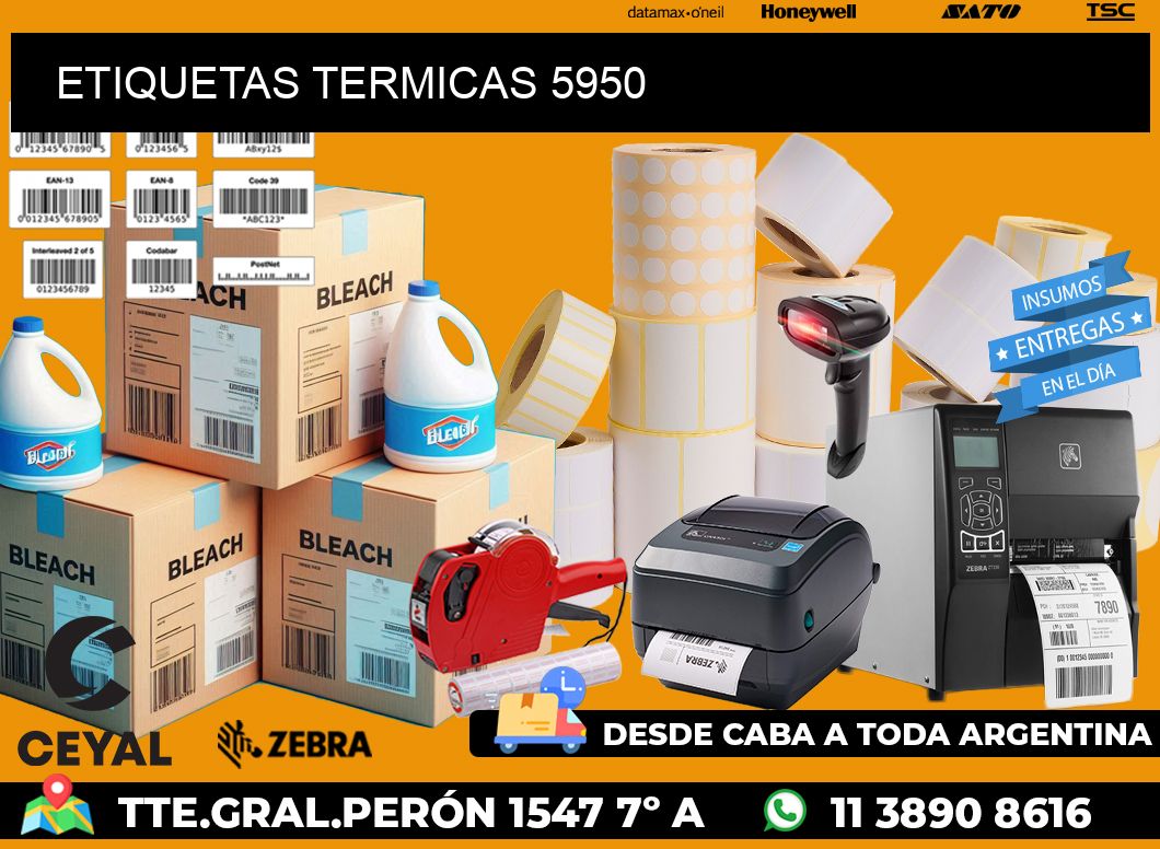ETIQUETAS TERMICAS 5950